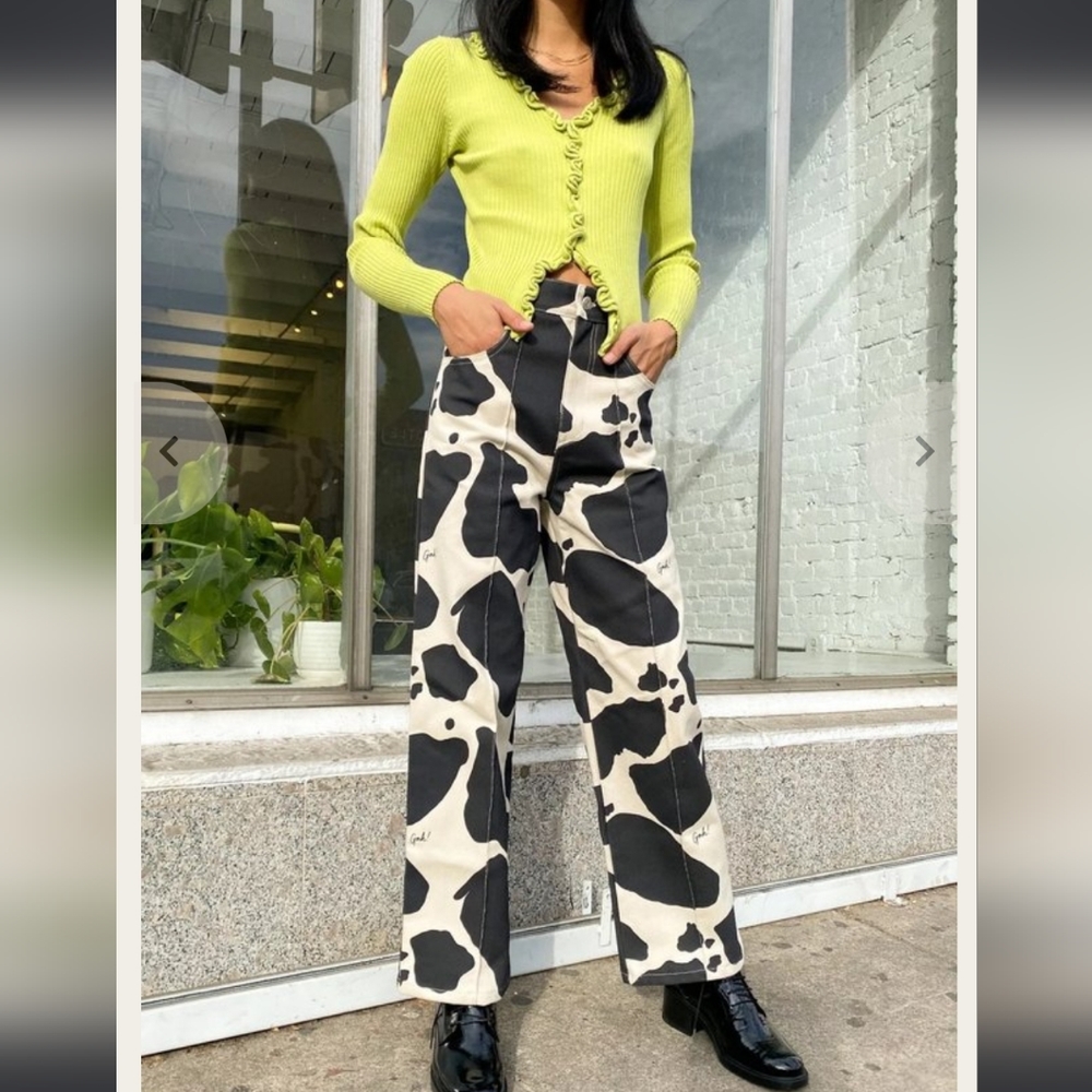 Cow print pant (Lisa Says Gah)